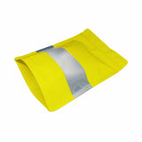 Yellow stand up pouch window foil right side view